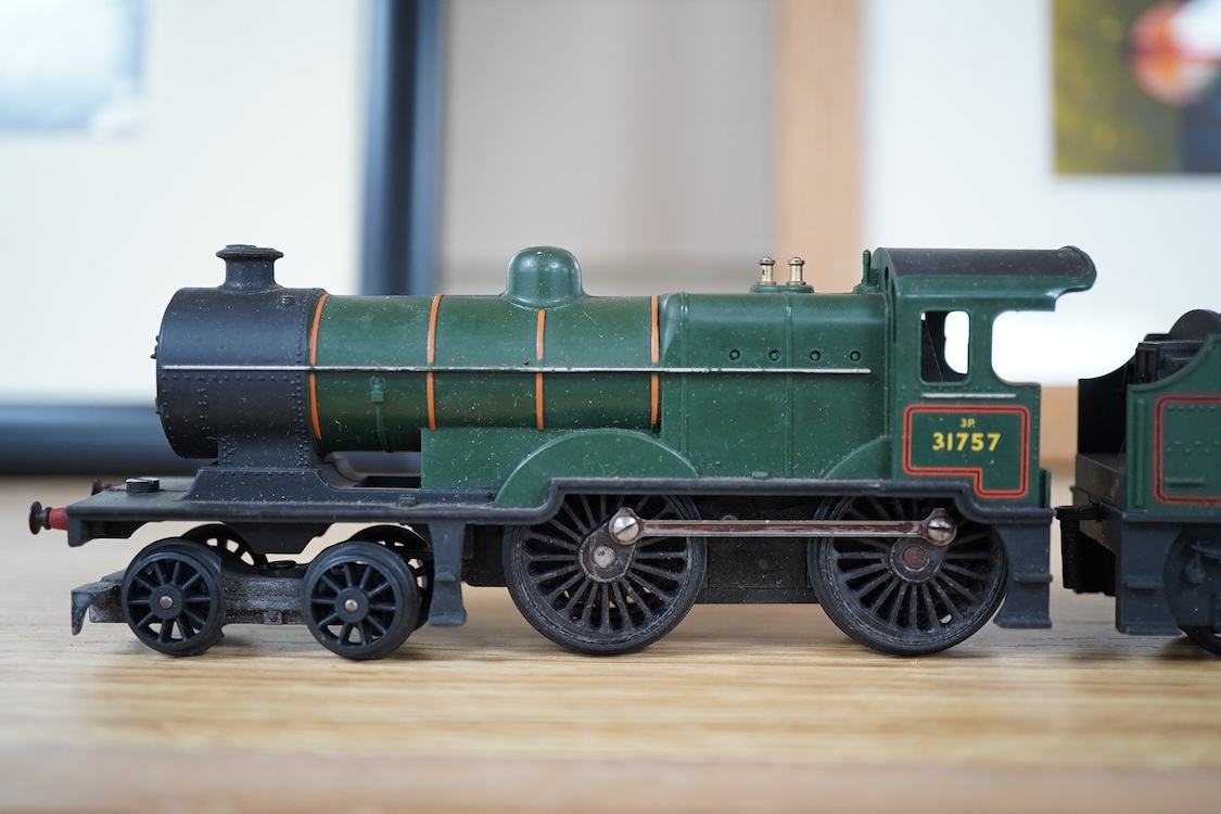 Three part-built 0 gauge railway brass and white metal locomotives by John Worsley; an ACE Products kit of an SR Bullied light Pacific with its original box, a SECR Wainwright H class 0-4-4T locomotive and an LNER class